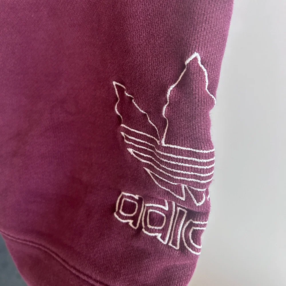 adidas Purple Jogger Sweatpants with White 3-Stripes - Picture 2 of 10